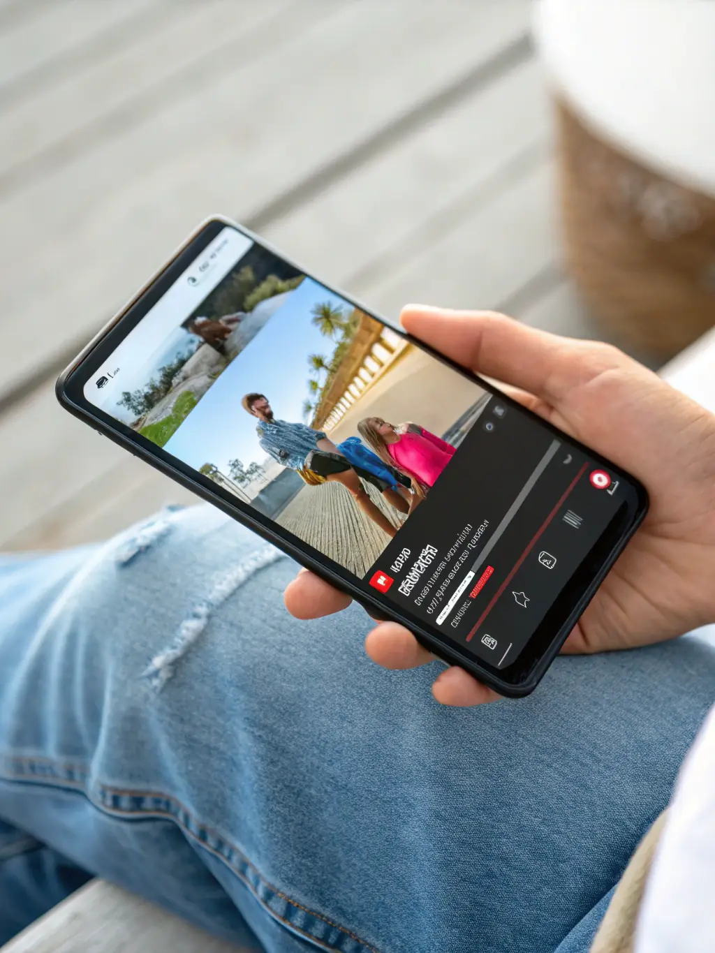 A mobile device displaying a high-quality video stream, highlighting the platform's ability to deliver content across multiple devices.