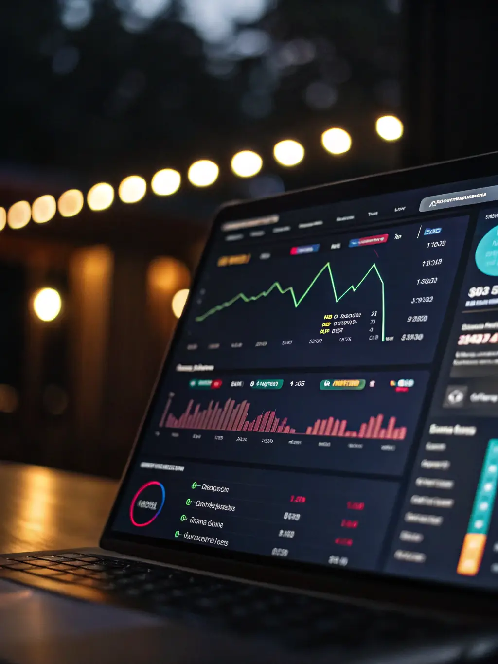 A dashboard displaying user engagement metrics, such as watch time, popular content, and user demographics, within the LaunchMyOTT platform.